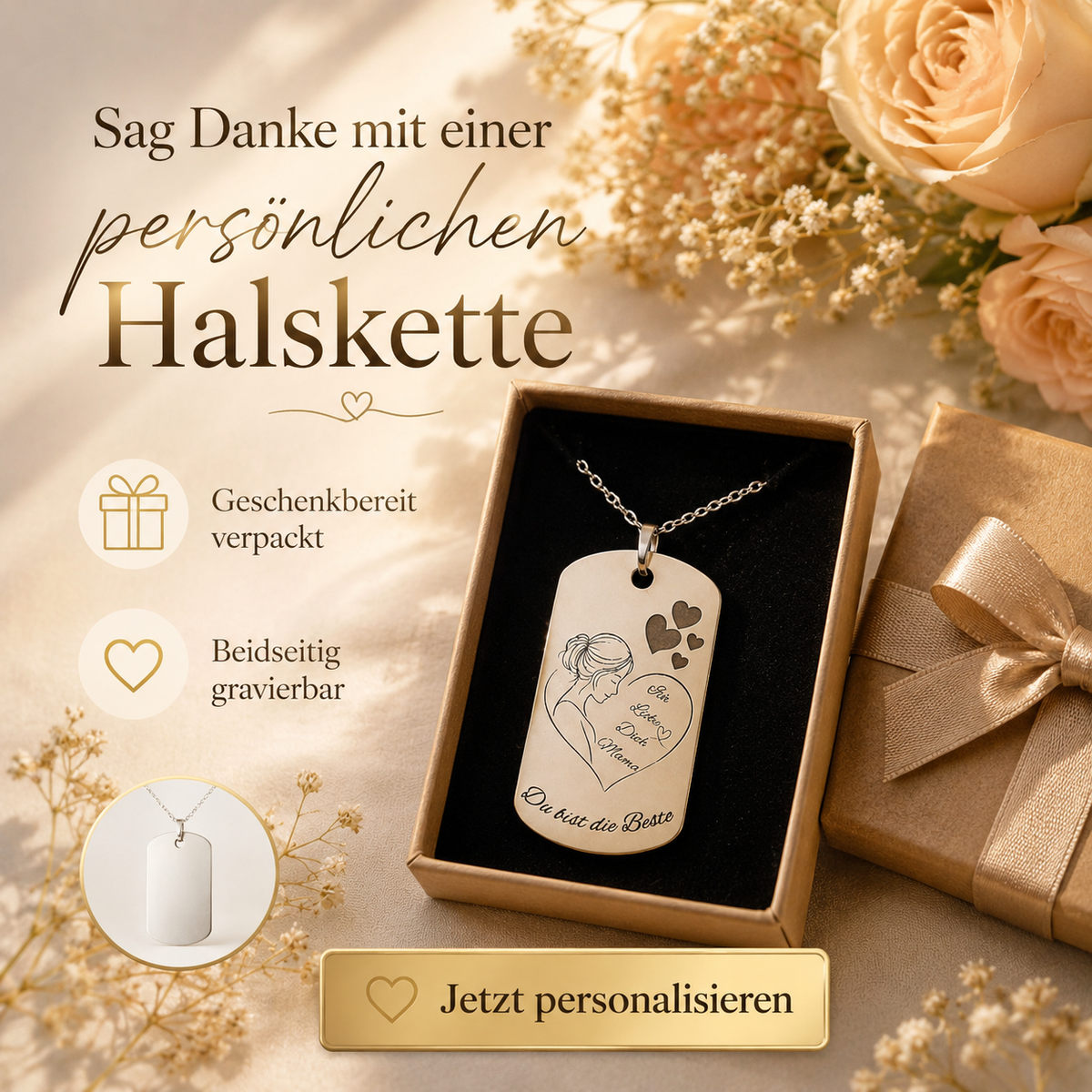 Collier prénom personnalisé - Modèle Chloé