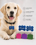 Personalisierte Hundemarke Cookie in Knochenform mit Gravur