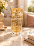 Trinkglas „Bitte nicht leer trinken“ Gravur