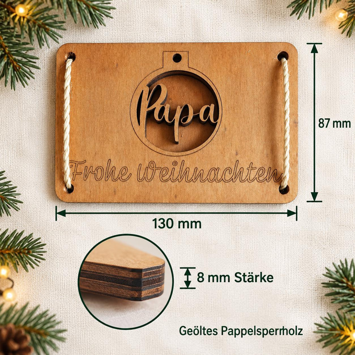 Geldgeschenk Weihnachten – Wunscherfüller aus Holz