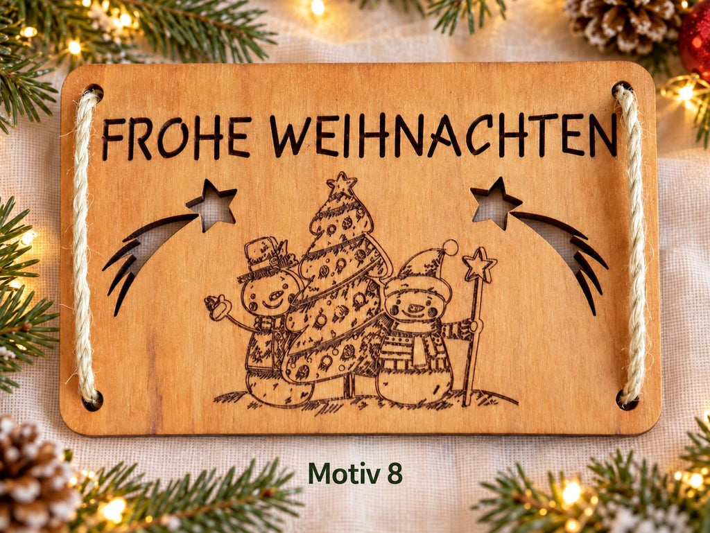 Geldgeschenk Weihnachten – Wunscherfüller aus Holz