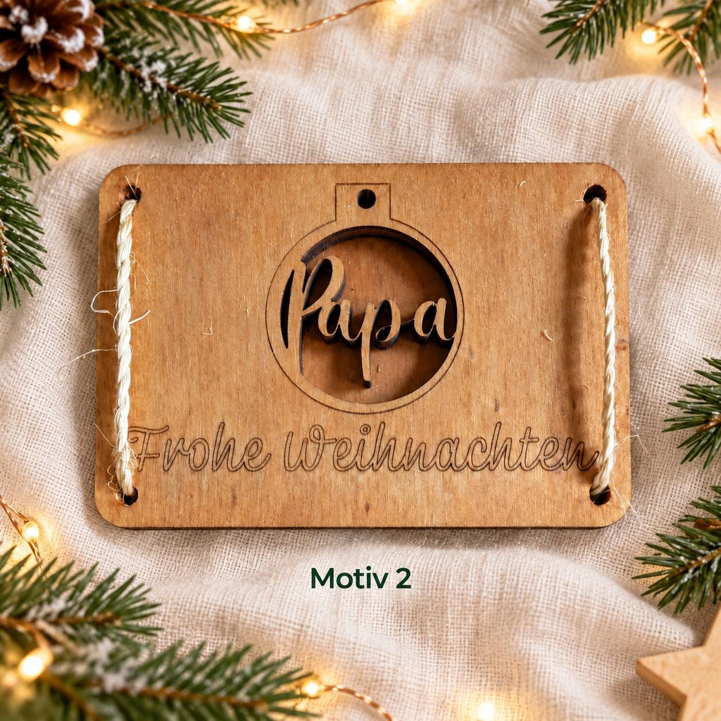 Geldgeschenk Weihnachten – Wunscherfüller aus Holz