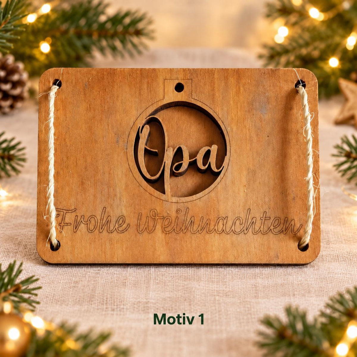 Geldgeschenk Weihnachten – Wunscherfüller aus Holz