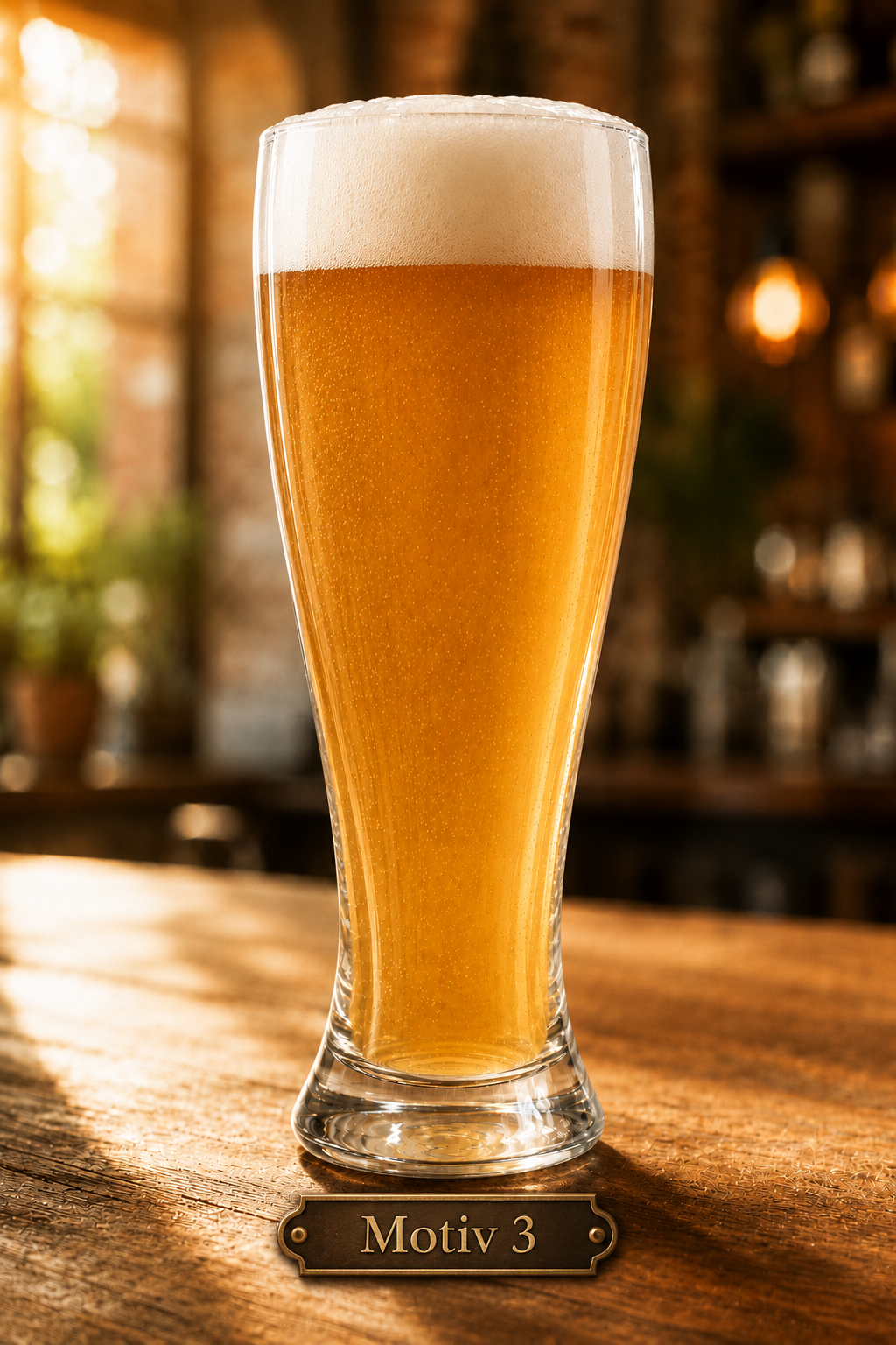 Weizenbierglas „Rette Wasser“ mit Gravur